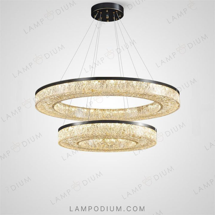 Circular chandeliers and light fixtures OLAGUS