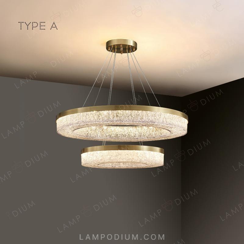 Circular chandeliers and light fixtures OLAGUS