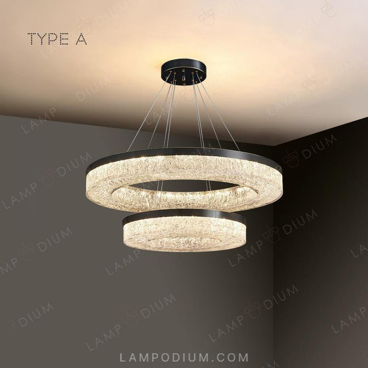 Circular chandeliers and light fixtures OLAGUS