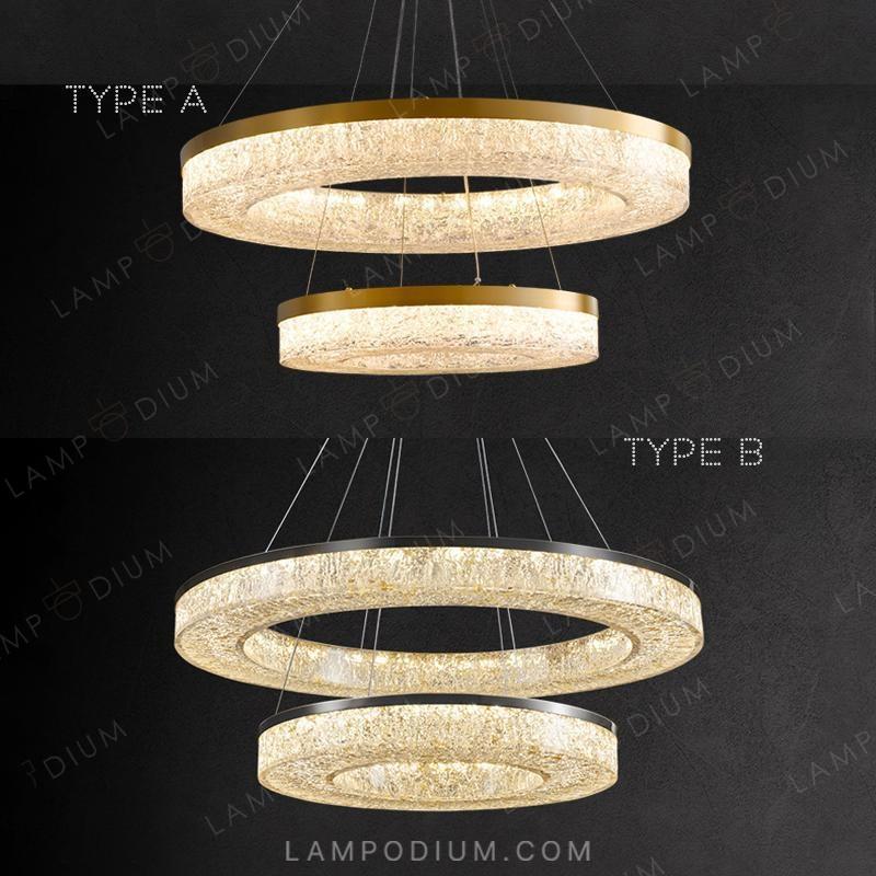 Circular chandeliers and light fixtures OLAGUS