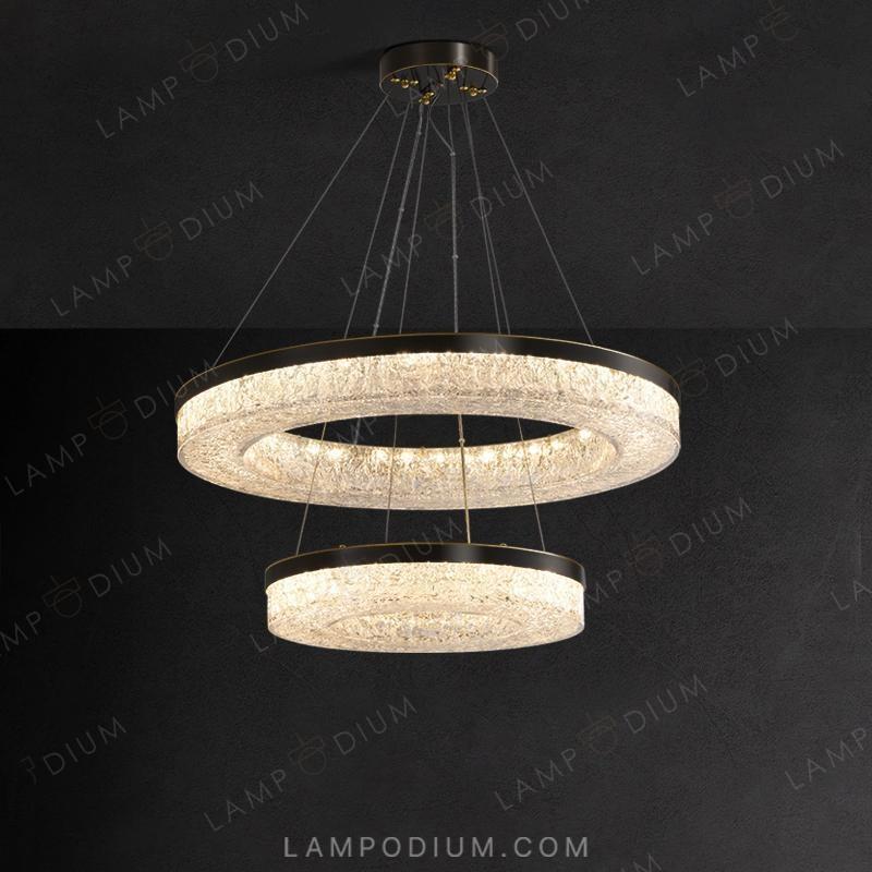 Circular chandeliers and light fixtures OLAGUS