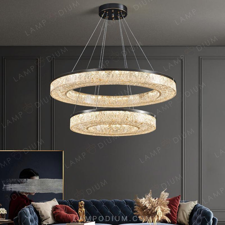 Circular chandeliers and light fixtures OLAGUS