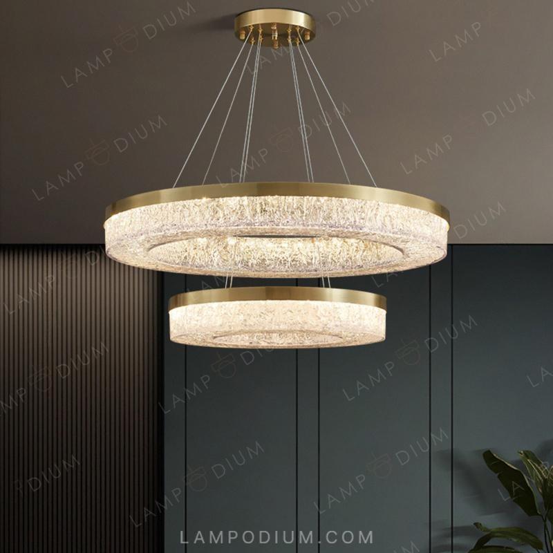 Circular chandeliers and light fixtures OLAGUS