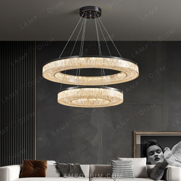 Circular chandeliers and light fixtures OLAGUS