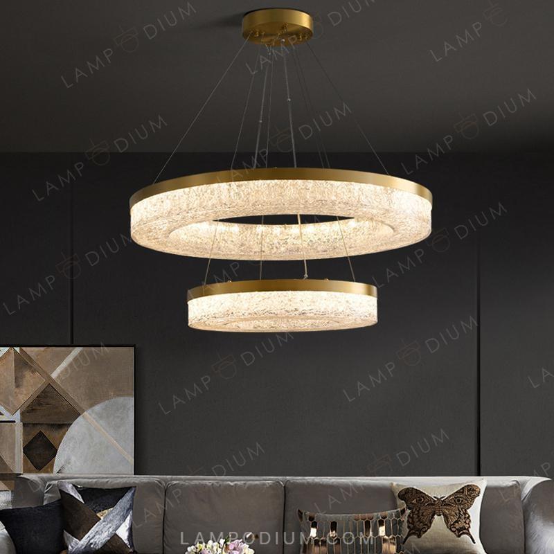 Circular chandeliers and light fixtures OLAGUS