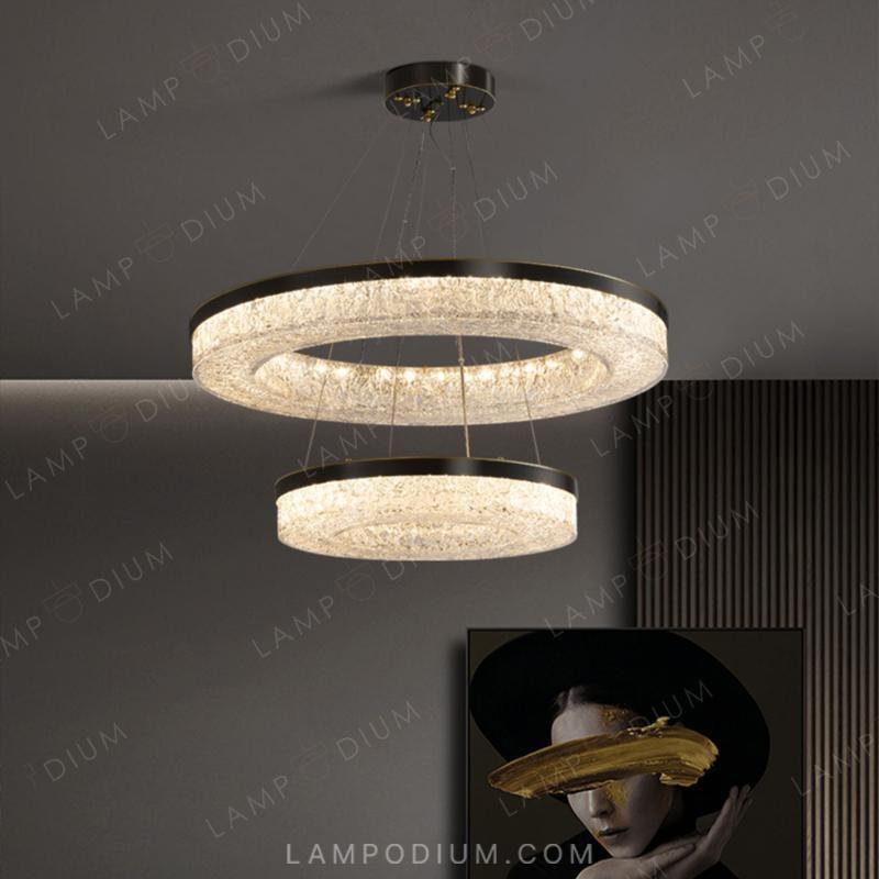 Circular chandeliers and light fixtures OLAGUS