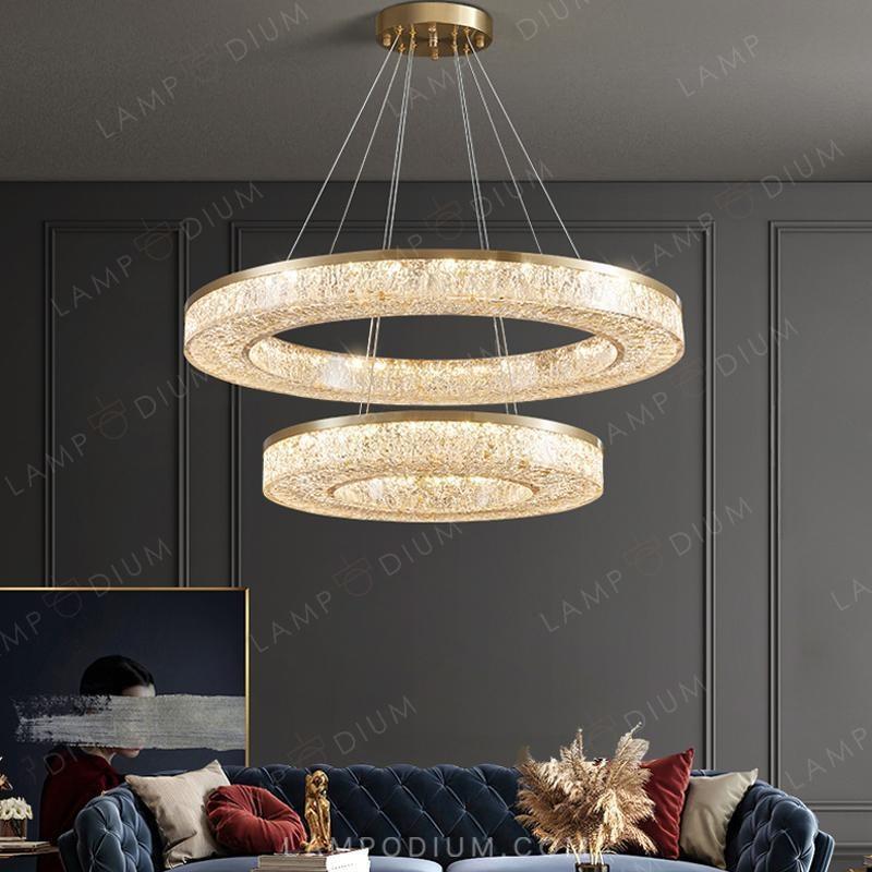 Circular chandeliers and light fixtures OLAGUS