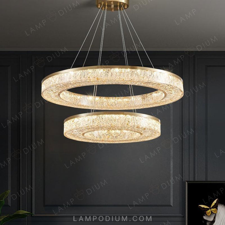 Circular chandeliers and light fixtures OLAGUS