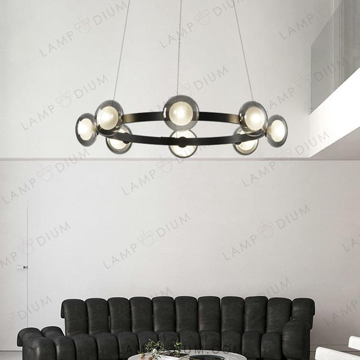 Circular chandeliers and light fixtures ORACLE