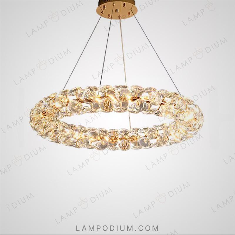 Circular chandeliers and lamps ORESTES