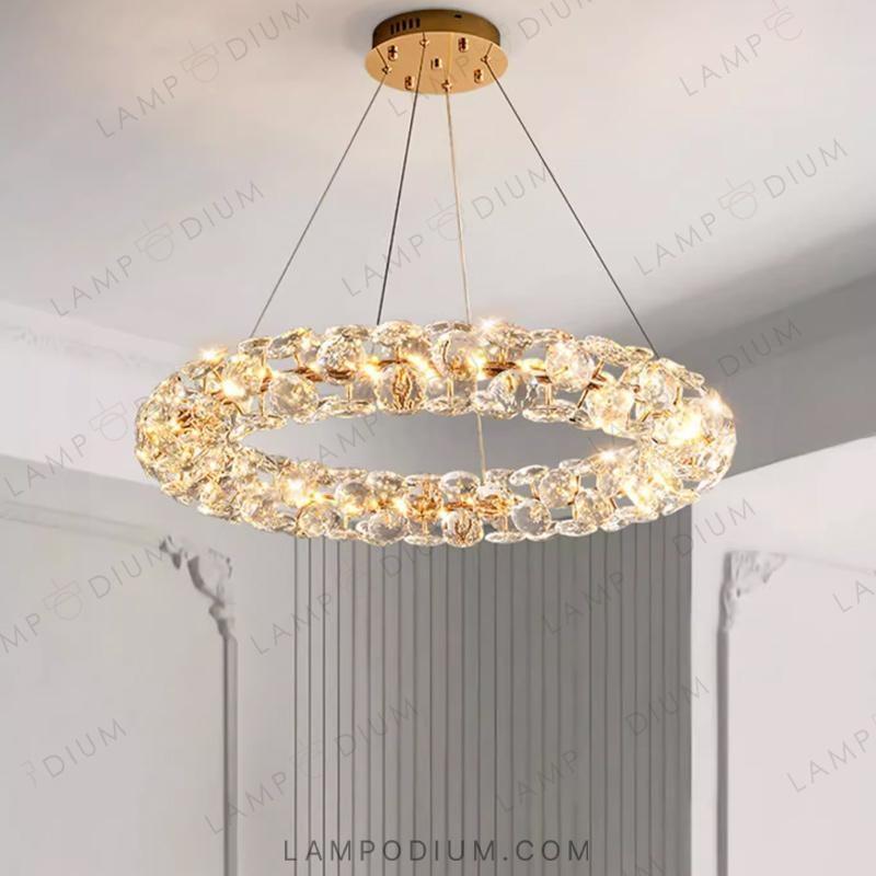 Circular chandeliers and lamps ORESTES