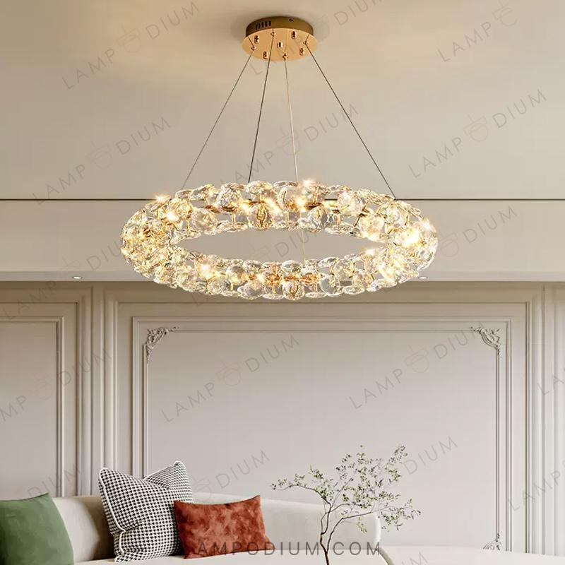 Circular chandeliers and lamps ORESTES