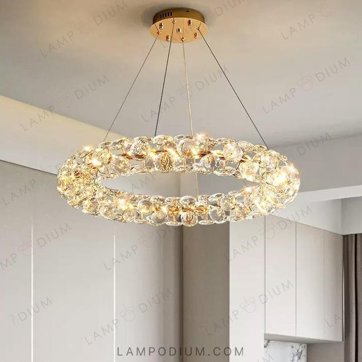 Circular chandeliers and lamps ORESTES