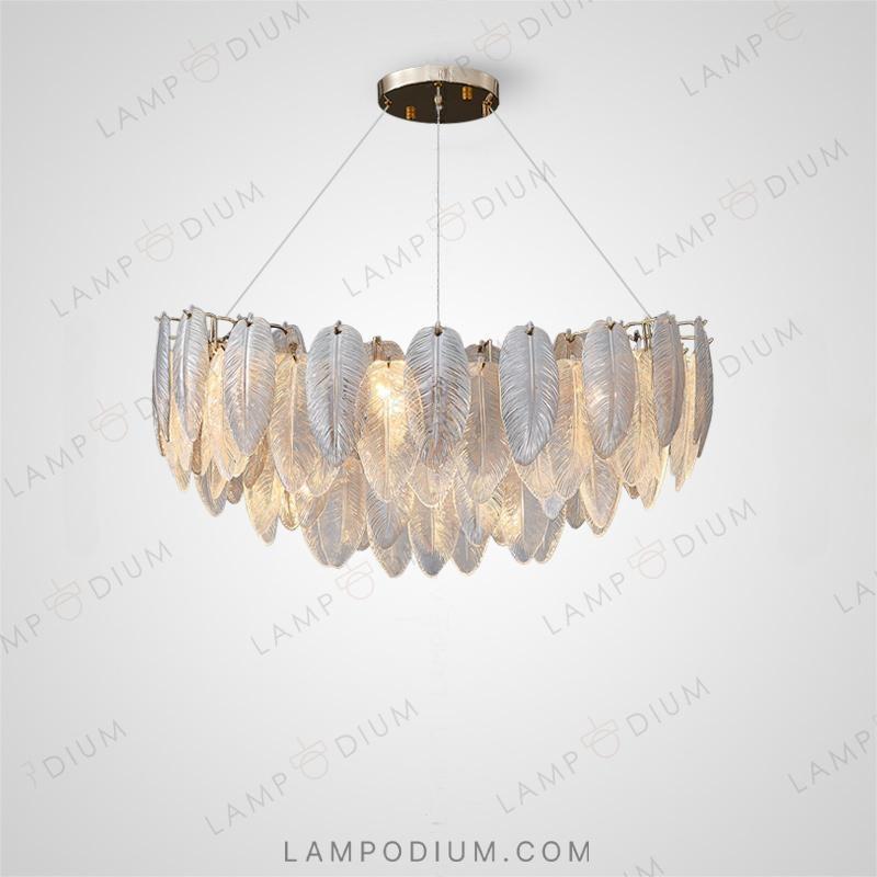 Circular chandeliers and light fixtures ORLANDA