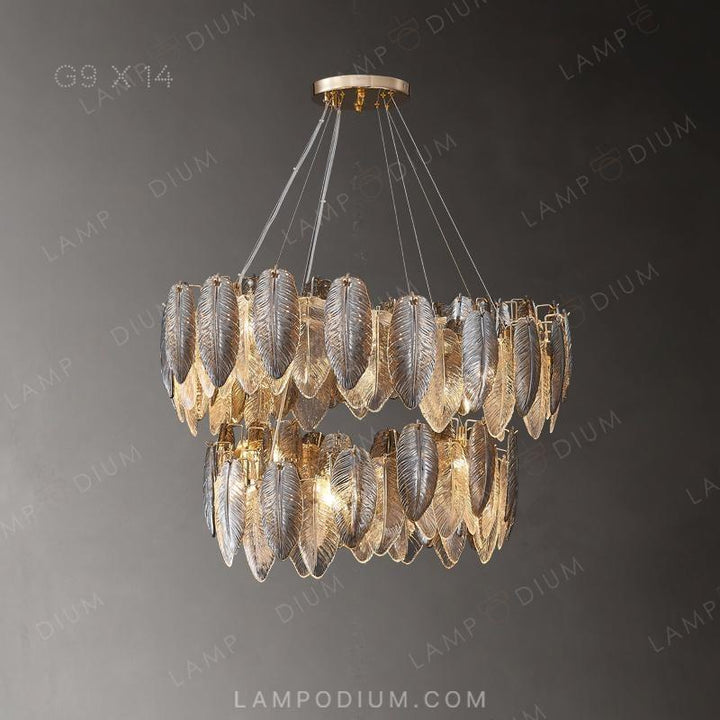 Circular chandeliers and light fixtures ORLANDA