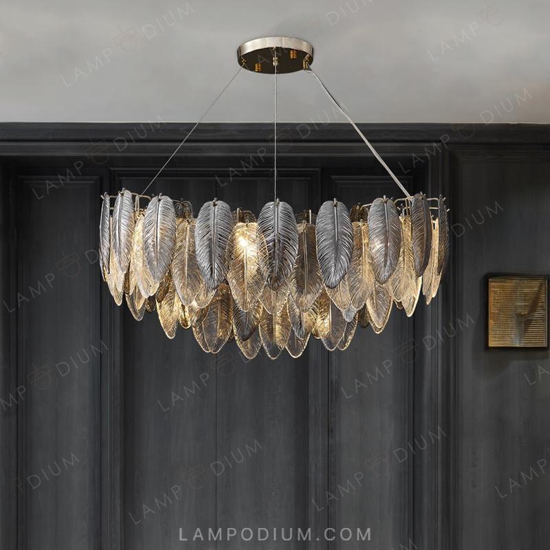 Circular chandeliers and light fixtures ORLANDA