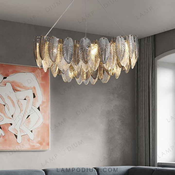 Circular chandeliers and light fixtures ORLANDA