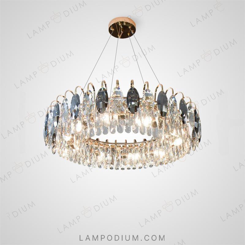 Circular chandeliers and lamps ORVALD