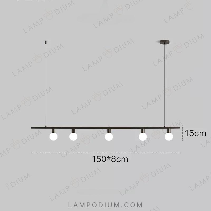 Linear, row luminaire OTTEN