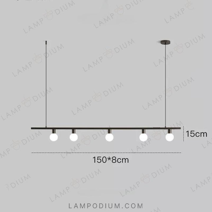 Linear, row luminaire OTTEN