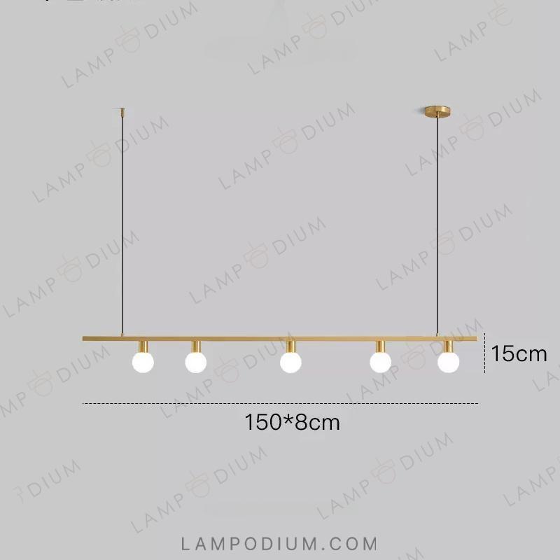 Linear, row luminaire OTTEN