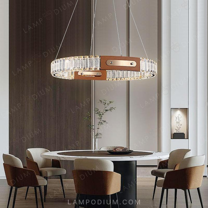 Circular chandeliers and light fixtures PERCIFAL ONE