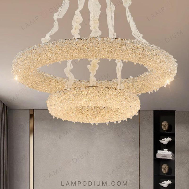 Circular chandeliers and light fixtures PERSY CH