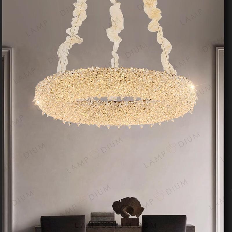 Circular chandeliers and light fixtures PERSY CH