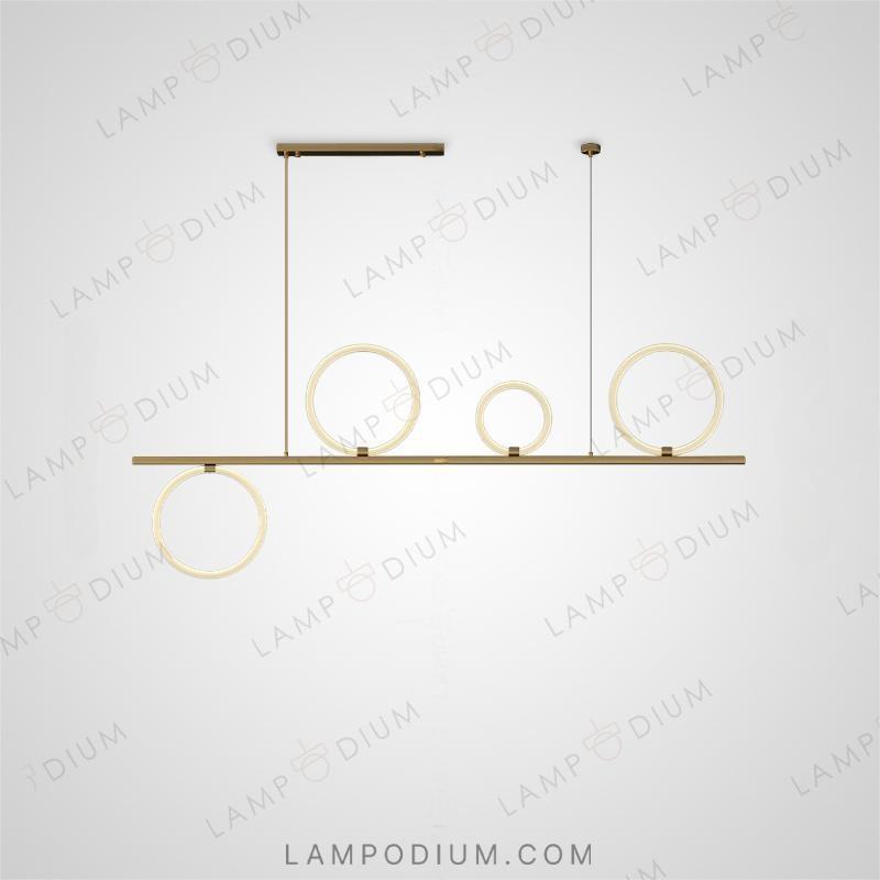 Linear, row light fixture PHILIPPA