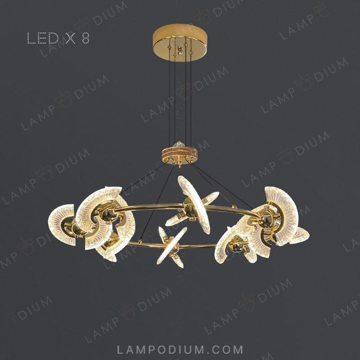 Circular chandeliers and lamps PHOENIX CH