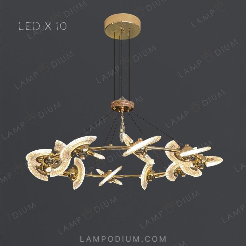 Circular chandeliers and lamps PHOENIX CH