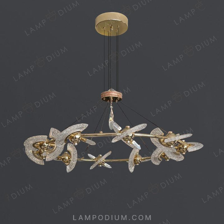 Circular chandeliers and lamps PHOENIX CH