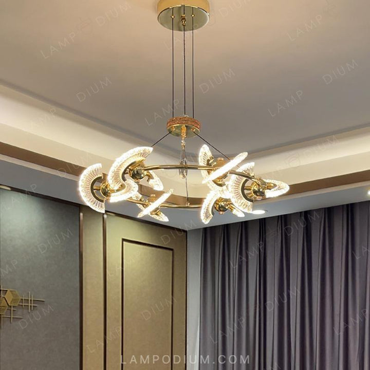 Circular chandeliers and lamps PHOENIX CH