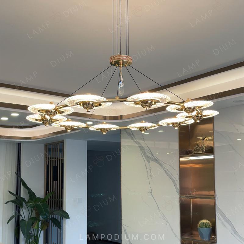 Circular chandeliers and lamps PHOENIX CH