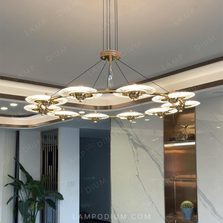 Circular chandeliers and lamps PHOENIX CH