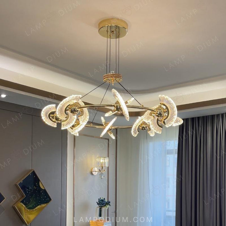 Circular chandeliers and lamps PHOENIX CH