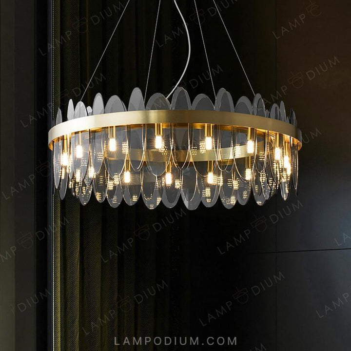 Circular chandeliers and light fixtures PIERRE