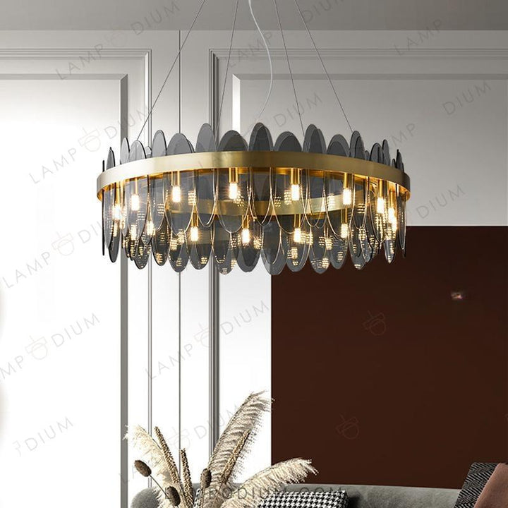 Circular chandeliers and light fixtures PIERRE