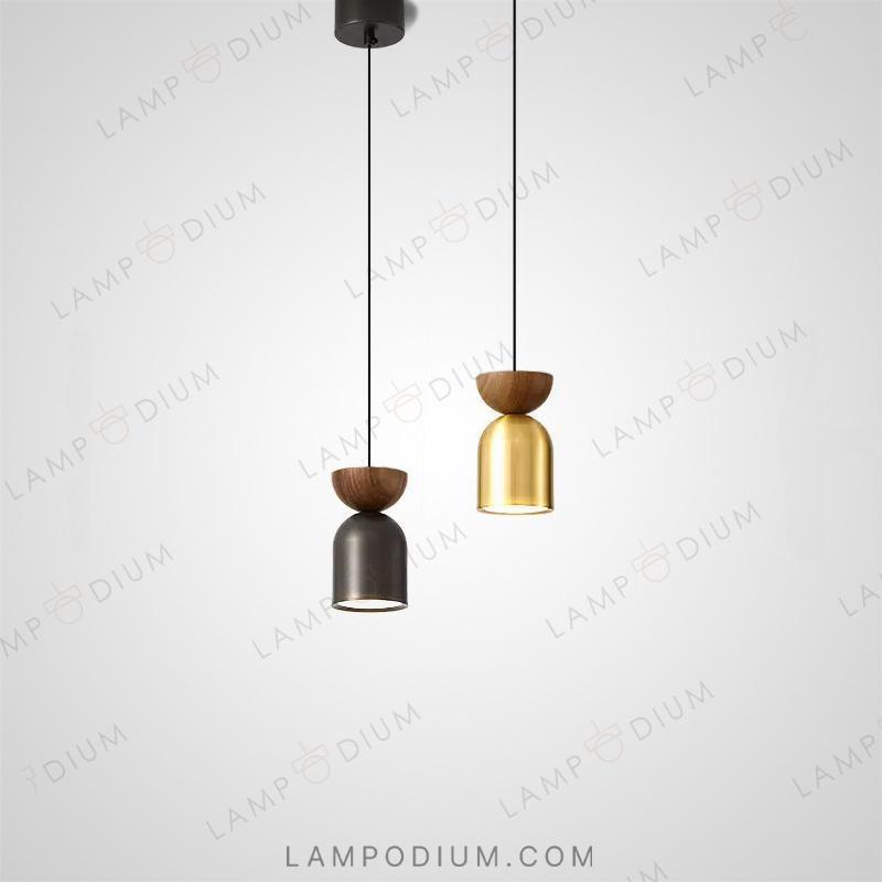 Pendant light PIET WOOD