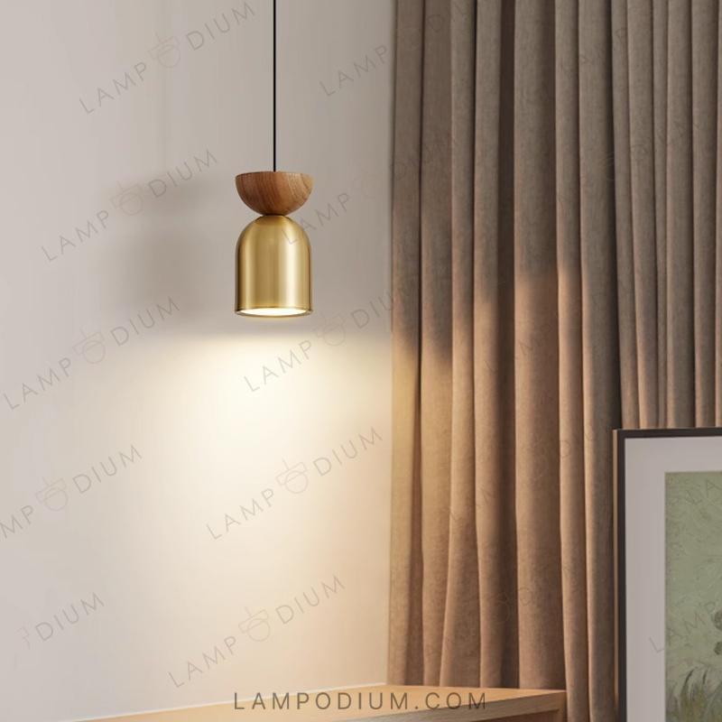 Pendant light PIET WOOD