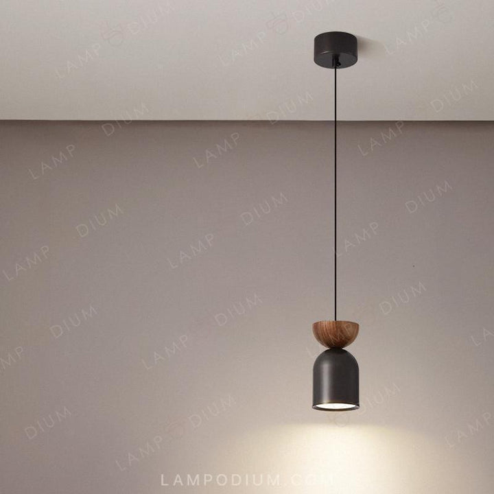 Pendant light PIET WOOD