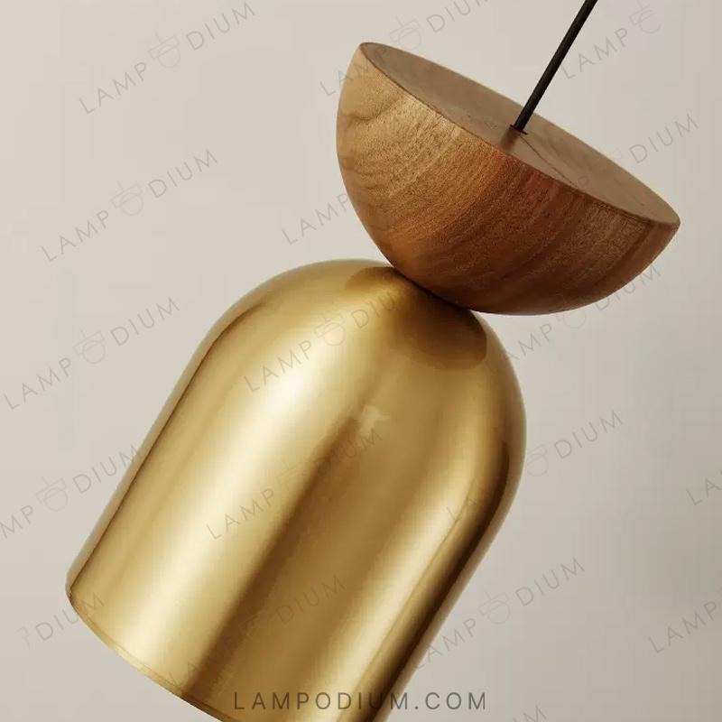 Pendant light PIET WOOD