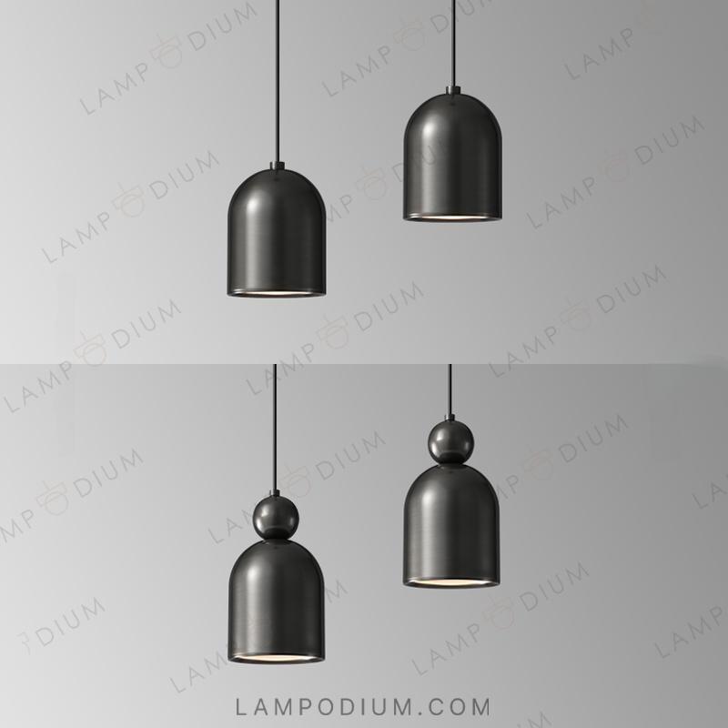 Brass pendant light PIET