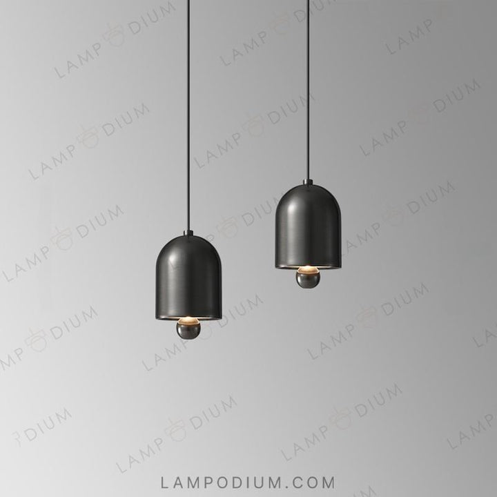 Brass pendant light PIET