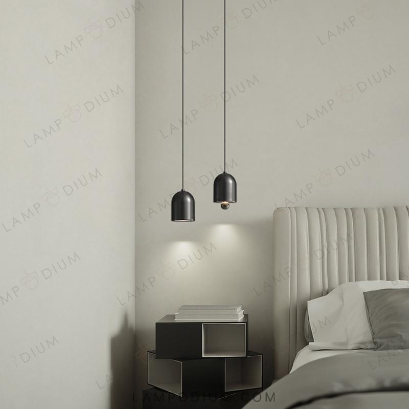 Brass pendant light PIET