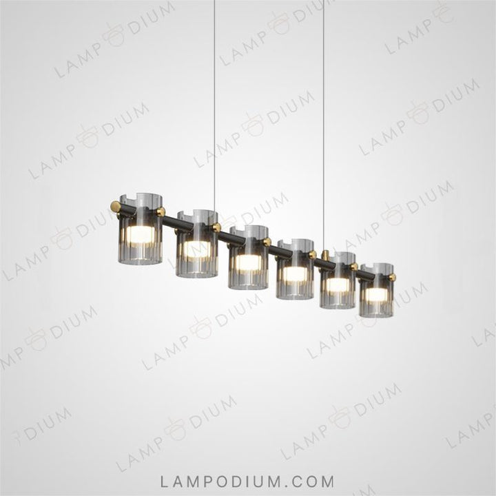 Linear, row luminaire PILLAR LONG