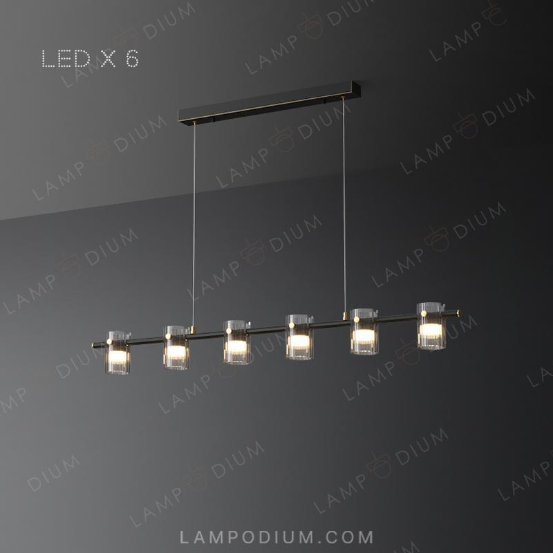 Linear, row luminaire PILLAR LONG