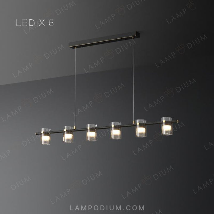 Linear, row luminaire PILLAR LONG