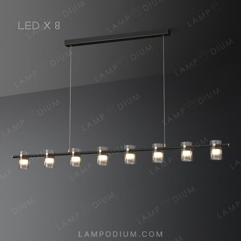 Linear, row luminaire PILLAR LONG