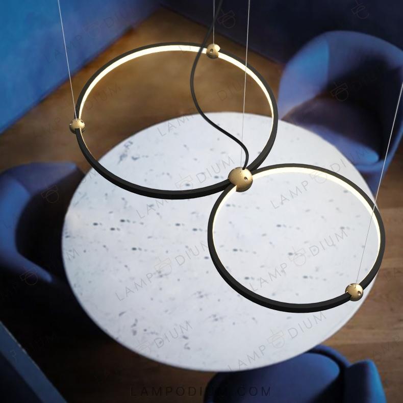 Circular chandeliers and light fixtures PLANETARY